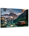 Canvas painting - Lake house in the mountains | FEEBY