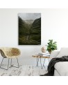 Canvas print - Mountain river in the mist | FEEBY