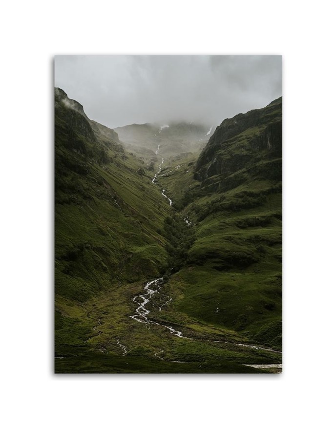 Canvas print - Mountain river in the mist | FEEBY