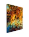 Canvas prints for living room - Painted autumn on a lake | FEEBY