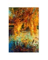Canvas prints for living room - Painted autumn on a lake | FEEBY