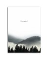 Breathe Mountains quotes - Canvas painting for living room | FEEBY