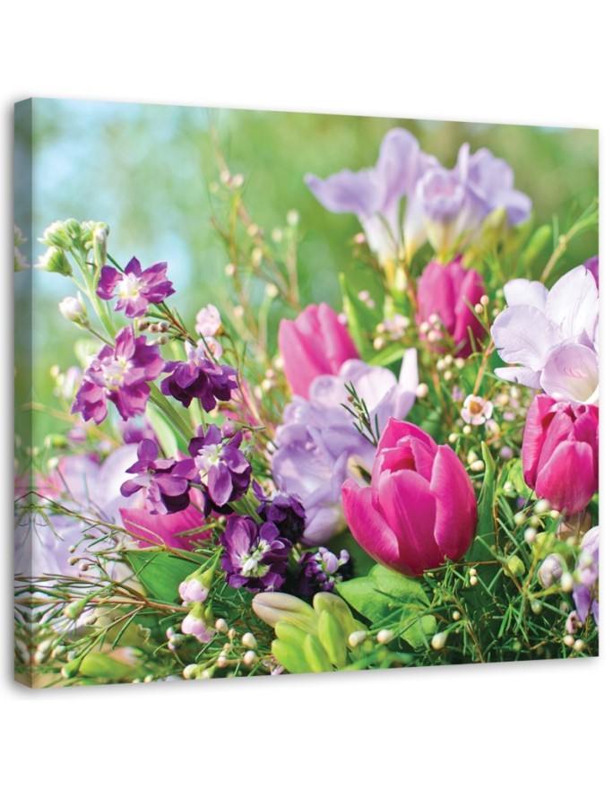 Canvas print Flowers overgrown