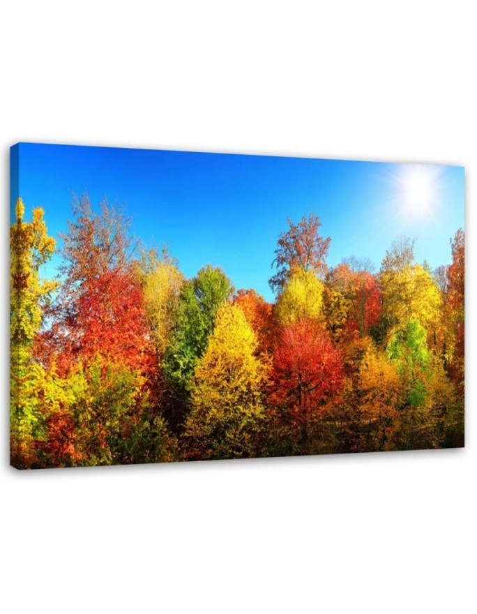 Autumn trees - Modern Canvas painting for living room | FEEBY