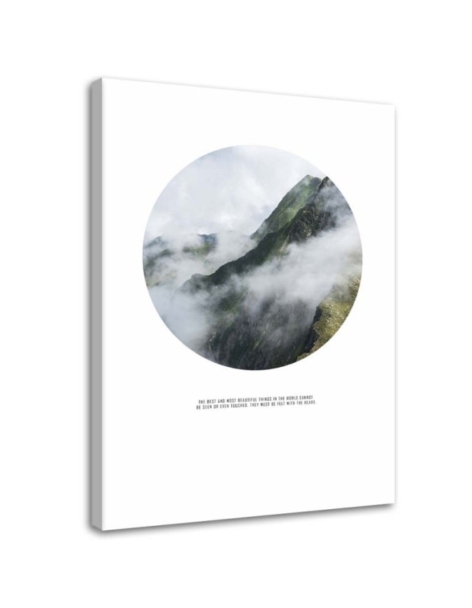 Canvas painting - Mountains in the mist | FEEBY