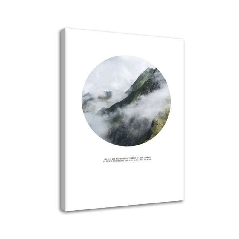 Canvas painting - Mountains in the mist | FEEBY