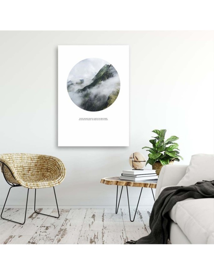 Canvas painting - Mountains in the mist | FEEBY