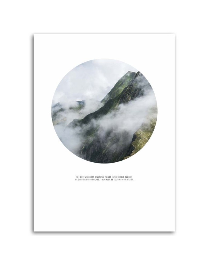 Canvas painting - Mountains in the mist | FEEBY