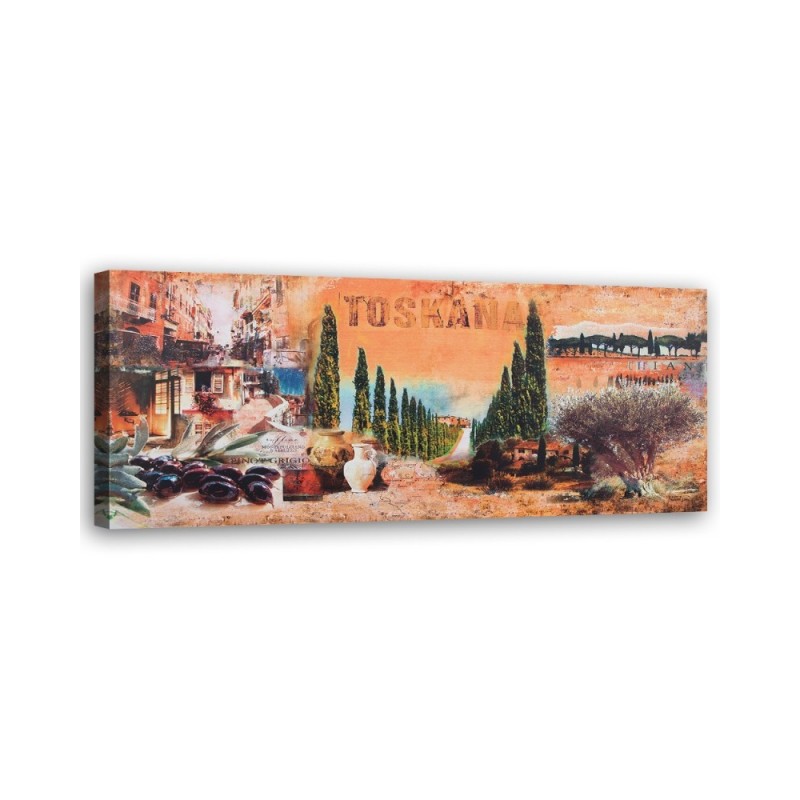 Modern Canvas painting for living room - Tuscany postcard | FEEBY