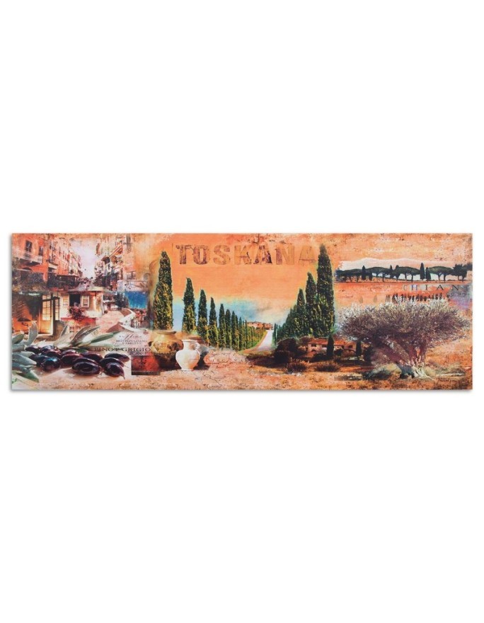 Modern Canvas painting for living room - Tuscany postcard | FEEBY