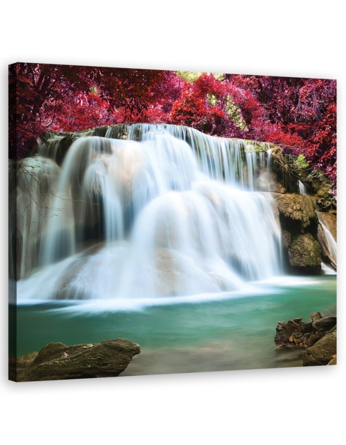 Canvas prints for living room - Waterfall landscape | FEEBY