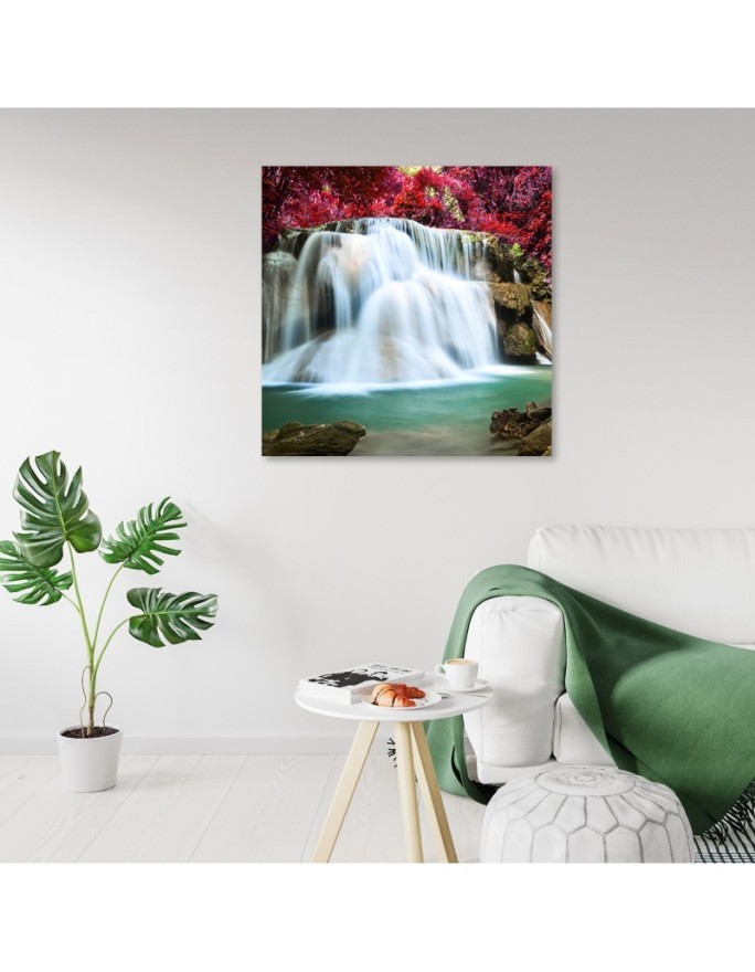 Canvas prints for living room - Waterfall landscape | FEEBY
