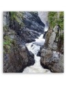 Modern Canvas painting for bedroom - Mountain stream landscape | FEEBY