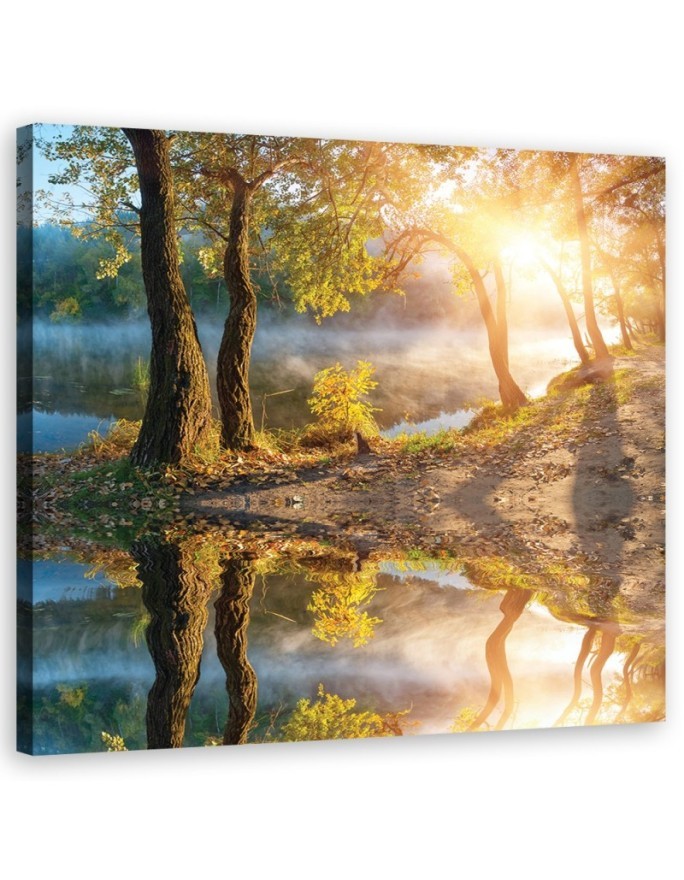 Canvas print - Landscape lake forest | FEEBY