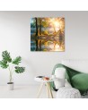 Canvas print - Landscape lake forest | FEEBY