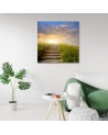Modern Canvas painting for living room - Landscape nature meadow | FEEBY