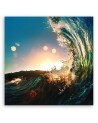 Sea waves sunrise - Pictures on Canvas for the living room | FEEBY