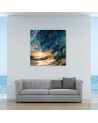 Sea waves sunset - Canvas prints for bedroom modern | FEEBY