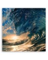 Sea waves sunset - Canvas prints for bedroom modern | FEEBY