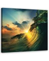 Ocean waves sunset - Canvas print modern | FEEBY