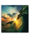 Ocean waves sunset - Canvas print modern | FEEBY