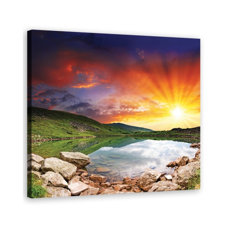 Landscape sunset - Canvas print | FEEBY