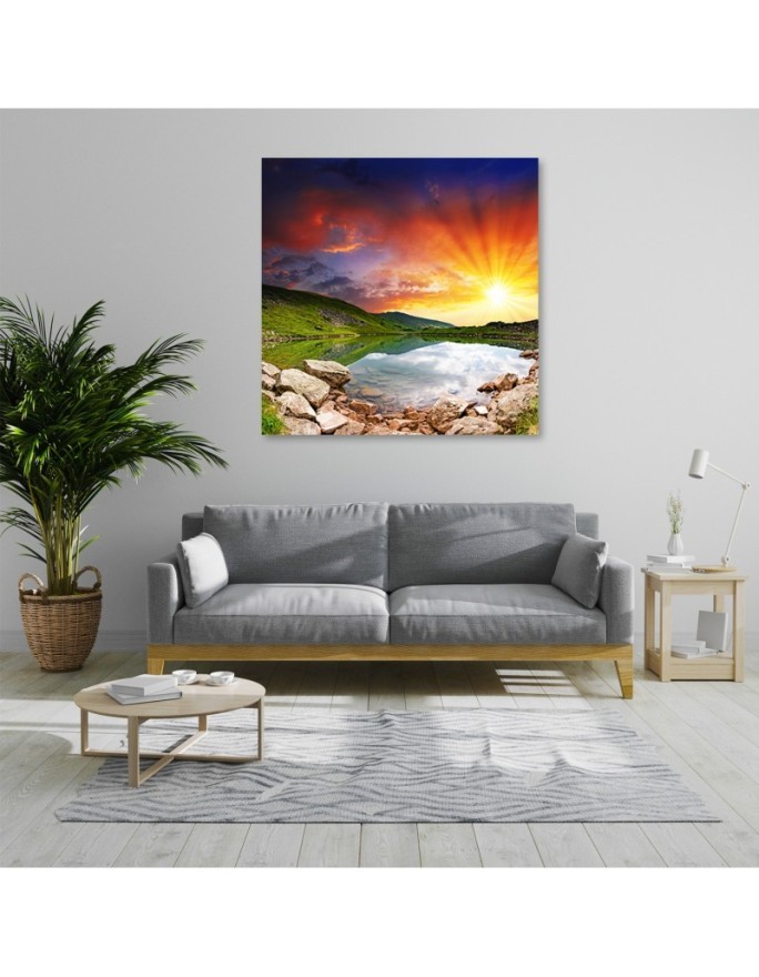 Landscape sunset - Canvas print | FEEBY