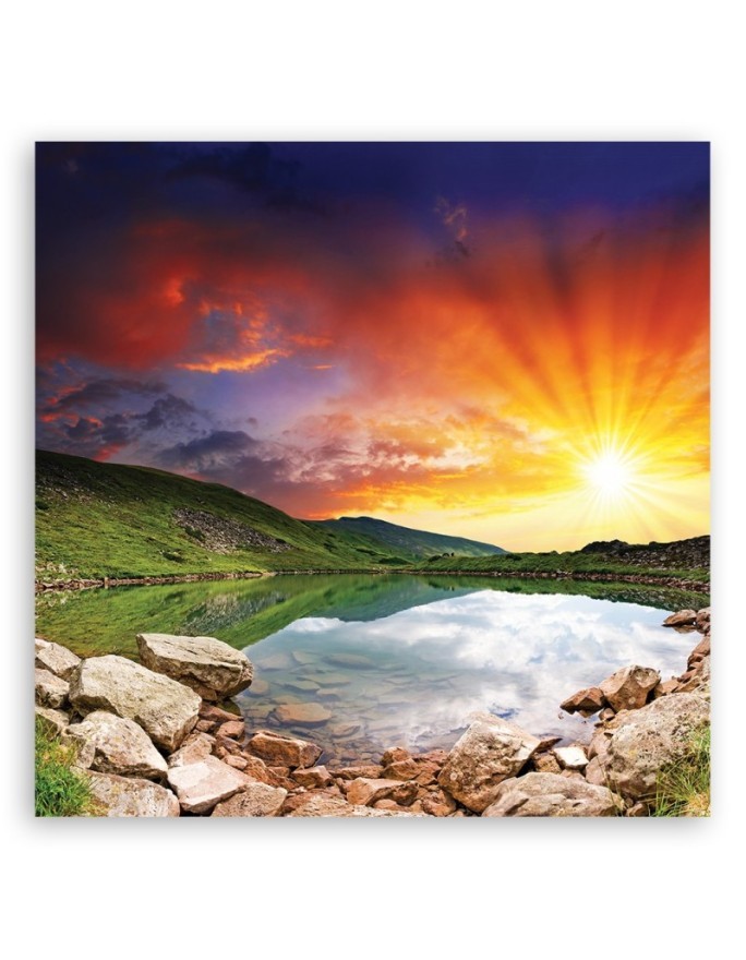 Landscape sunset - Canvas print | FEEBY