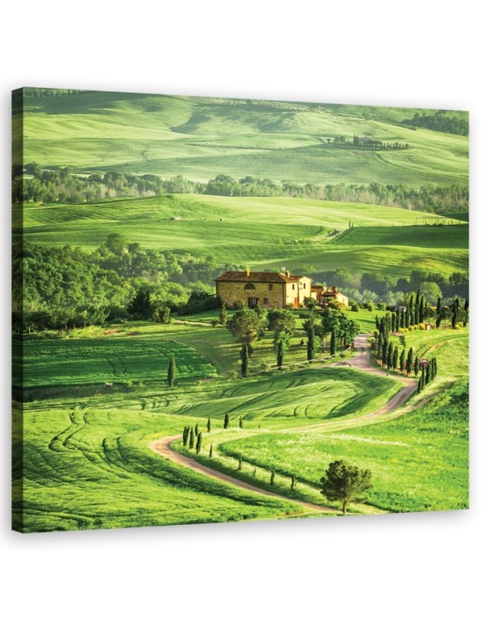 Landscape Tuscany Italy - Modern Canvas painting for living room | FEEBY