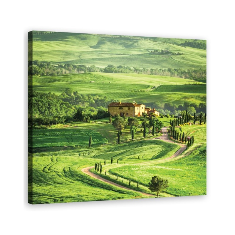 Landscape Tuscany Italy - Modern Canvas painting for living room | FEEBY