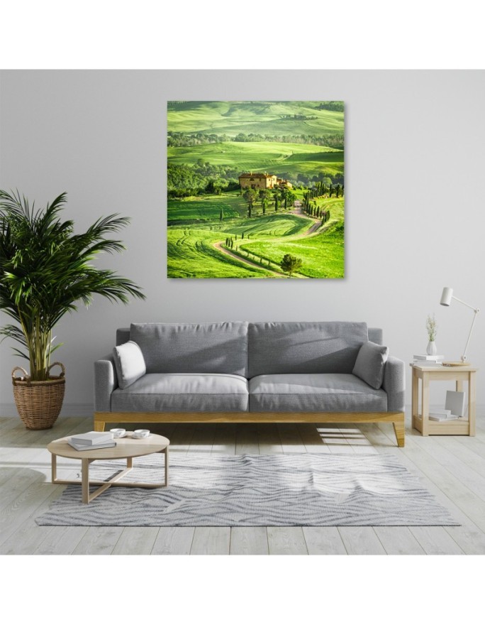 Landscape Tuscany Italy - Modern Canvas painting for living room | FEEBY