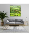 Landscape Tuscany Italy - Modern Canvas painting for living room | FEEBY