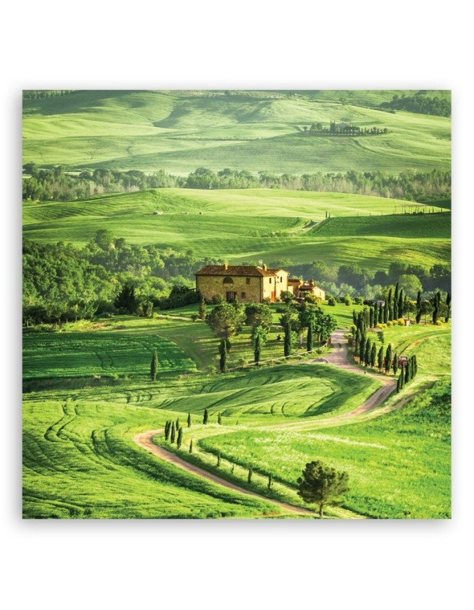 Landscape Tuscany Italy - Modern Canvas painting for living room | FEEBY