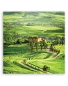 Landscape Tuscany Italy - Modern Canvas painting for living room | FEEBY