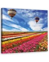 Canvas prints for living room - Landscape of a colourful meadow of flowers | FEEBY