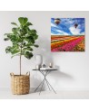 Canvas prints for living room - Landscape of a colourful meadow of flowers | FEEBY