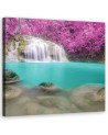 Modern Canvas painting for bedroom - Landscape waterfall purple | FEEBY