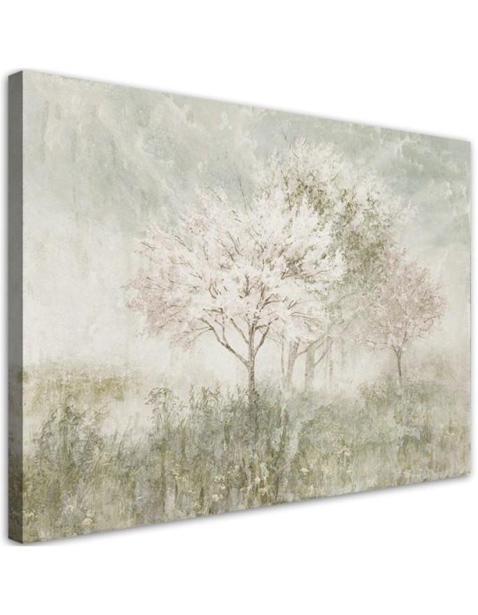 Canvas print - Flowering tree in a meadow | FEEBY