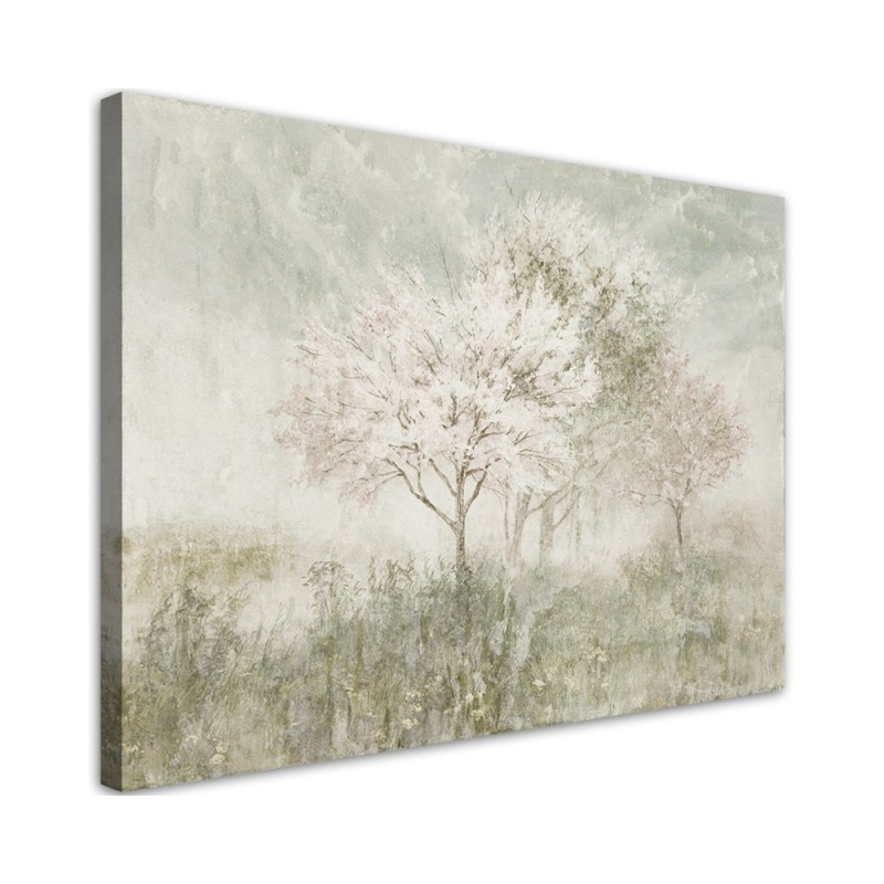 Canvas print - Flowering tree in a meadow | FEEBY