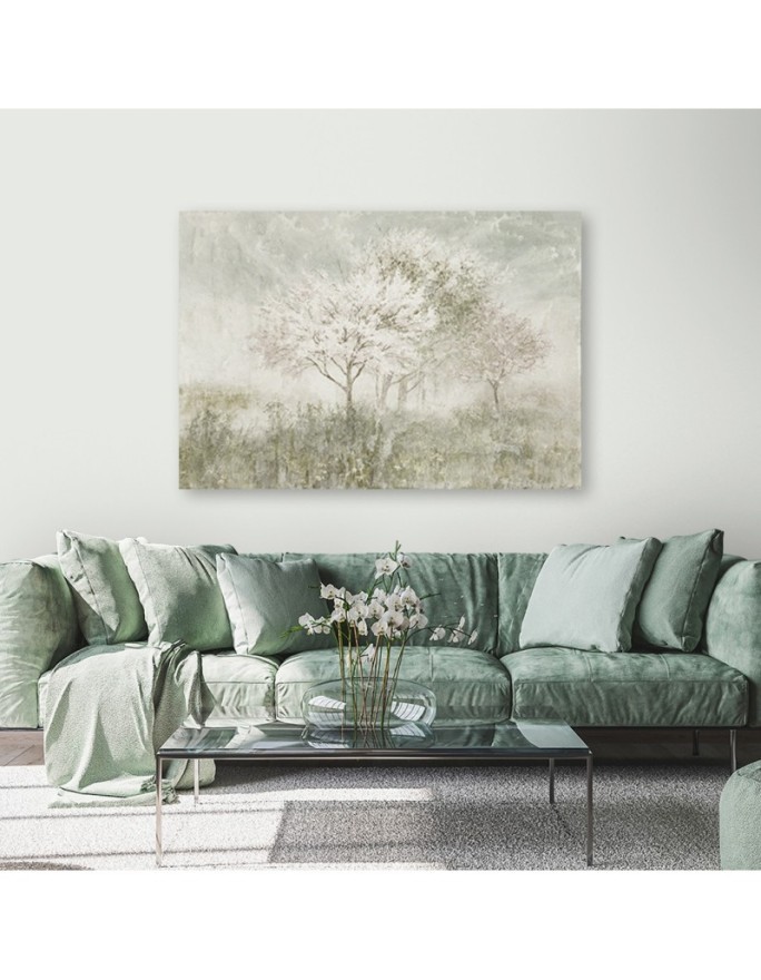 Canvas print - Flowering tree in a meadow | FEEBY
