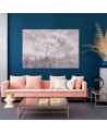 Modern Canvas painting for living room - Tree in a meadow landscape | FEEBY