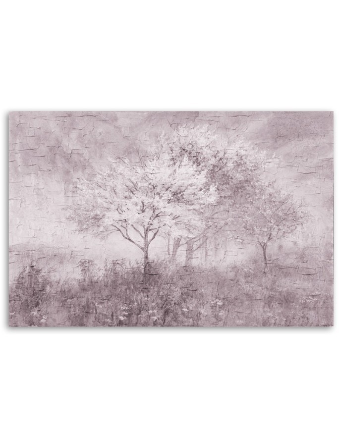 Modern Canvas painting for living room - Tree in a meadow landscape | FEEBY