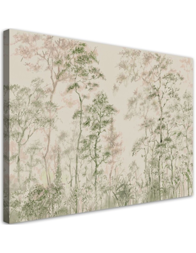 Canvas print Tall thin trees