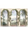 Canvas painting - Columns and arches with ivy | FEEBY