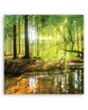 Modern Canvas prints for bedroom - Forest Lake Nature | FEEBY