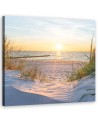 Canvas prints for living room - Sunset on the beach | FEEBY