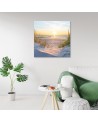 Canvas prints for living room - Sunset on the beach | FEEBY