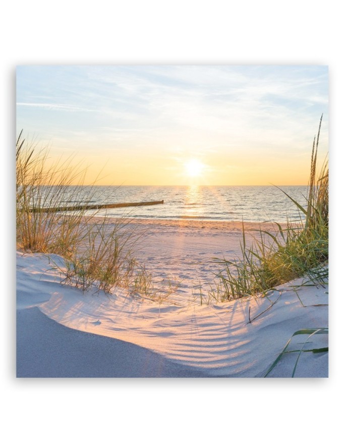 Canvas prints for living room - Sunset on the beach | FEEBY