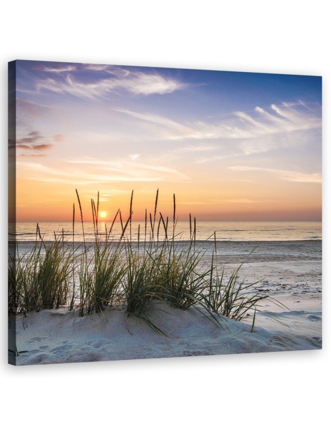 Modern Canvas painting for living room - Sunset on the beach | FEEBY