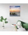 Modern Canvas painting for living room - Sunset on the beach | FEEBY